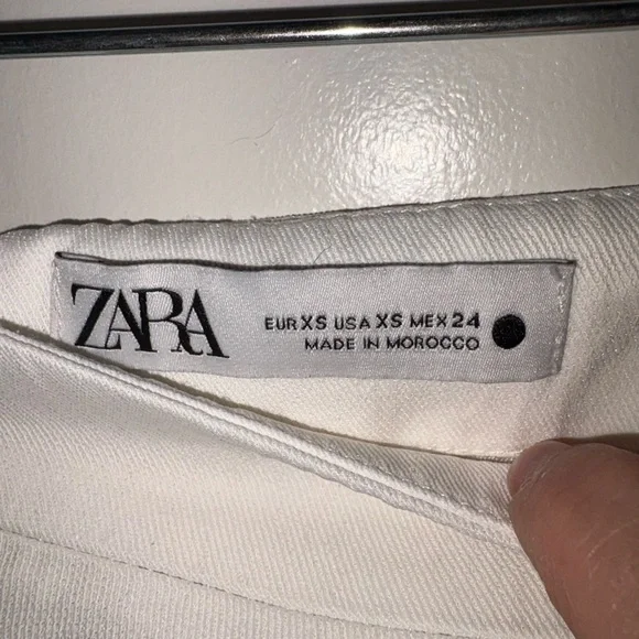 Zara White Asymmetrical Skirt - Picture 3 of 3